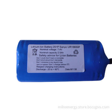 Lithium-ion Battery Pack with 2,500mAh Capacity and 7.4V Nominal Voltage